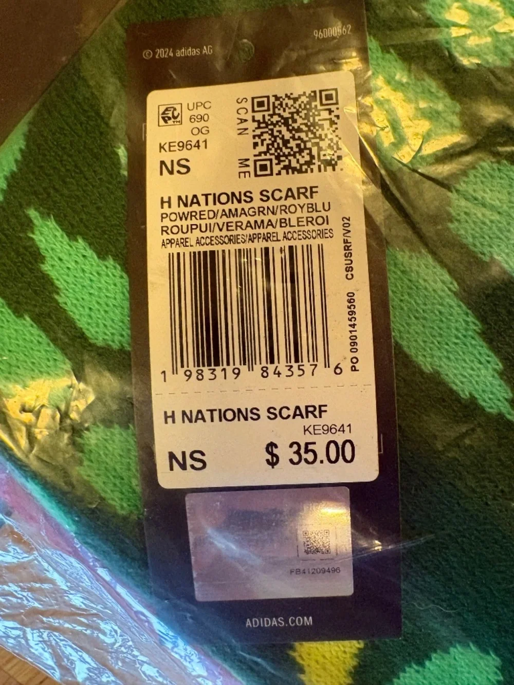 ADIDAS FIFA WORLD CUP 26 HOST NATIONS SCARF New Sealed